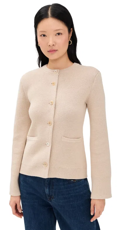 Alex Mill Provence Sweater Jacket In Cotton Cashmere Sand