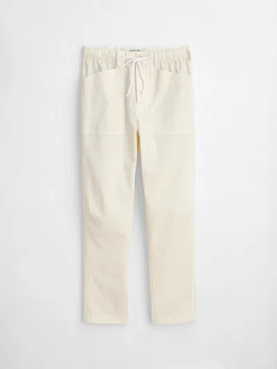 Alex Mill Pull-on Button Fly Pant In Oat Milk