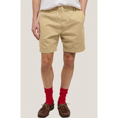 Alex Mill Pull-on Cotton Shorts In Gray