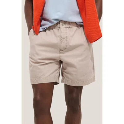 Alex Mill Pull-on Cotton Shorts In Gray