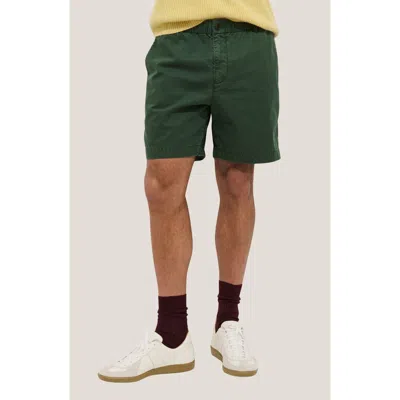 Alex Mill Pull-on Cotton Shorts In Metallic