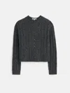 Alex Mill Reese Cardigan In Donegal In Charcoal