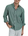 Alex Mill Regular Fit Striped Shirt In Cypress/ivory