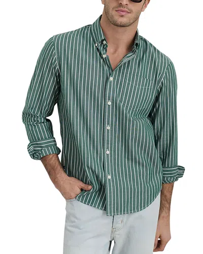 Alex Mill Regular Fit Striped Shirt In Cypress/ivory