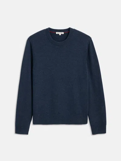 ALEX MILL REVERSE SEAM CREW IN WOOL COTTON
