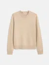 Alex Mill Reverse Seam Crew In Wool Cotton In Brown