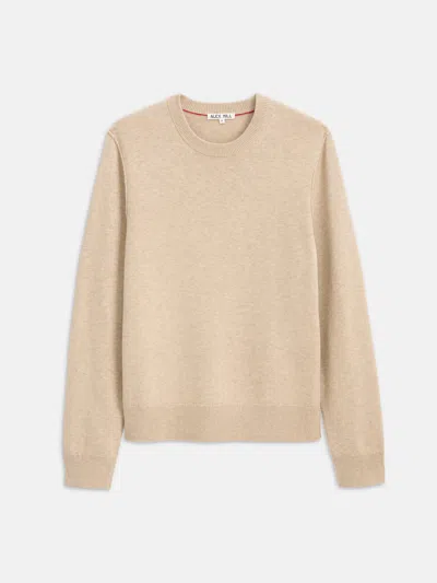 Alex Mill Reverse Seam Crew In Wool Cotton In Brown
