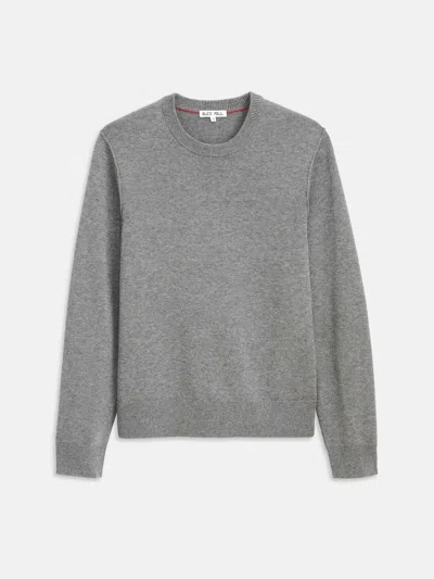Alex Mill Reverse Seam Crew In Wool Cotton In Gray