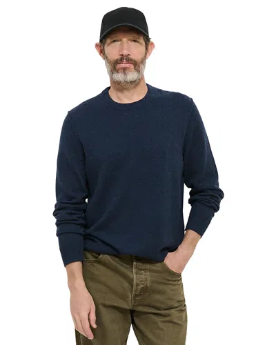 Alex Mill Reverse Seam Crewneck Sweater In Blue
