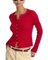 ALEX MILL RIBBED CARDIGAN SWEATER