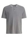 Alex Mill Grey Linen Polo Shirt In Gray