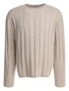 Alex Mill James Rollneck Knitwear Beige In Gray