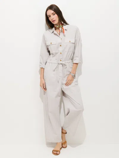 Alex Mill Ricard Jumpsuit In Summer Twill In Gray