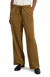 Alex Mill Riley Pant In Drapey Twill In Khaki Brown