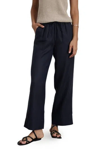 Alex Mill Riley Linen Wide Leg Pants In Blue