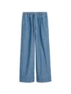 Alex Mill Riley Pant In Japanese Chambray In Chambray Rinse Wash