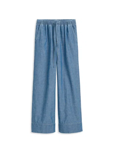 Alex Mill Riley Pant In Japanese Chambray In Chambray Rinse Wash