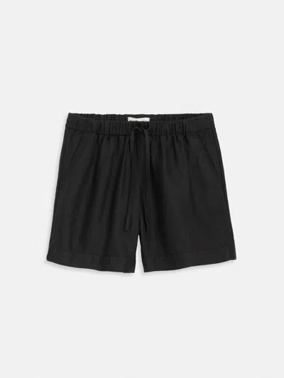 Alex Mill Riley Pull On Short In Linen In Black