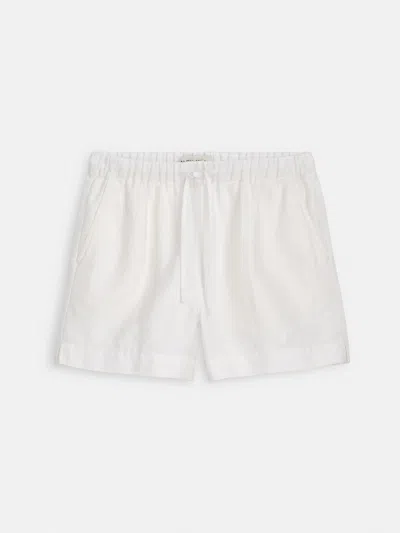 Alex Mill Riley Pull On Short In Linen In White