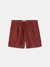 Alex Mill Riley Pull On Short In Linen In Brown
