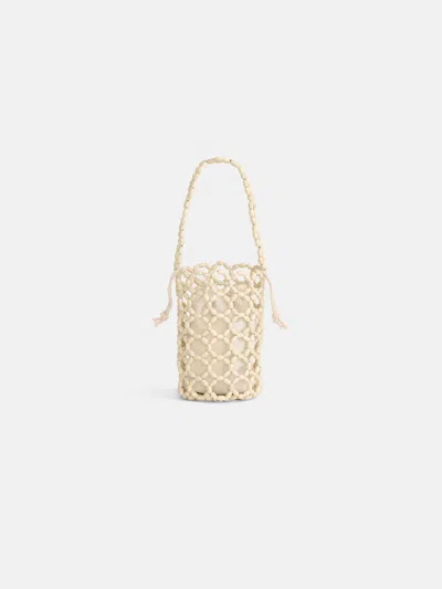 Alex Mill Riviera Beaded Mini Bag In Neutral