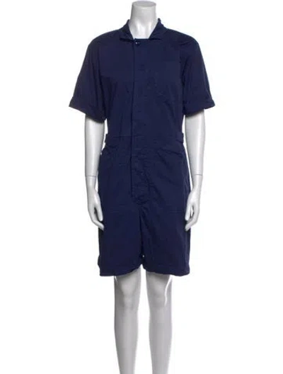 Pre-owned Alex Mill Romper In Blue