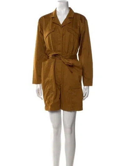 Pre-owned Alex Mill Romper In Brown
