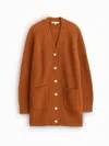 Alex Mill Romy Long Cardigan In Amber