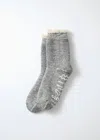 Alex Mill Rototo Double Face Room Socks In Gray