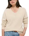 Alex Mill Rowan V-neck Sweater In Cashmere In Neutral