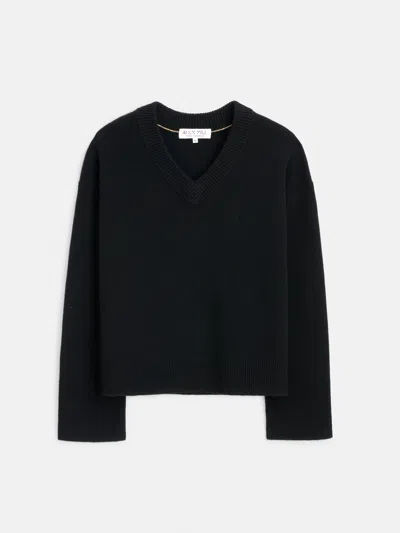 Alex Mill Rowan V-neck In Cashmere In Black
