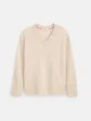 Alex Mill Rowan V-neck Sweater In Cashmere In Animal Print