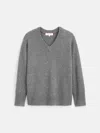 Alex Mill Rowan V-neck Sweater In Cashmere In Animal Print