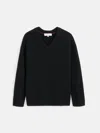 Alex Mill Rowan V-neck Sweater In Cashmere In Animal Print