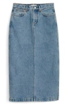 Alex Mill Ruby Denim Midi Skirt In Blue