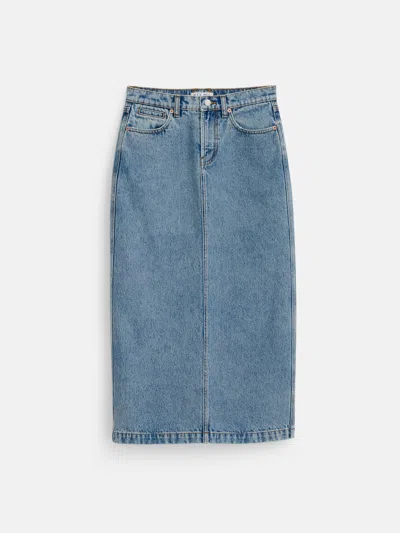 Alex Mill Ruby Denim Skirt In Denim In Akita Wash