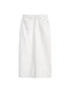 Alex Mill Ruby Denim Skirt In White Denim In Sea Salt