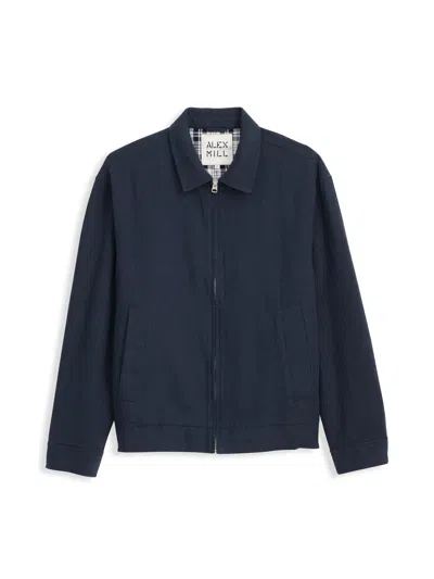 Alex Mill Sam Jacket In Cotton Linen In Navy/black