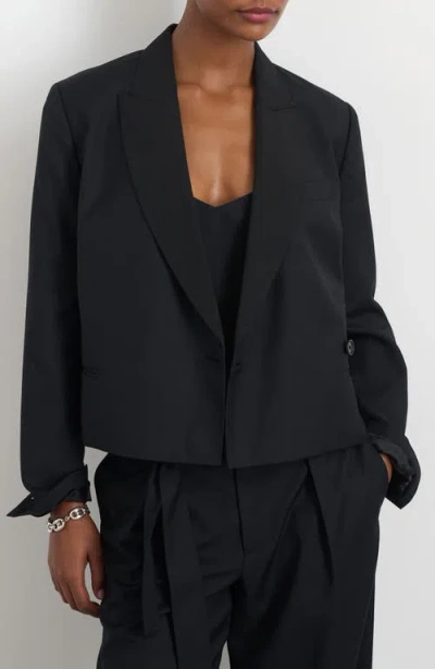 Alex Mill Sammy Double Breasted Blazer In Black