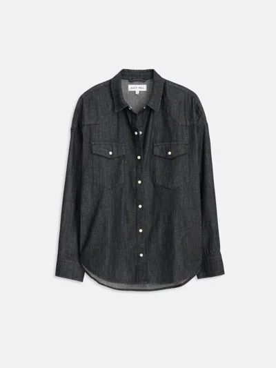 Alex Mill Santa Fe Shirt In Denim In Black Wash