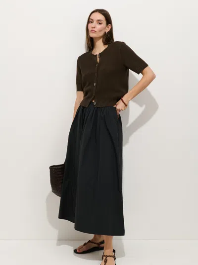 Alex Mill Sarah Skirt In Cotton In Black