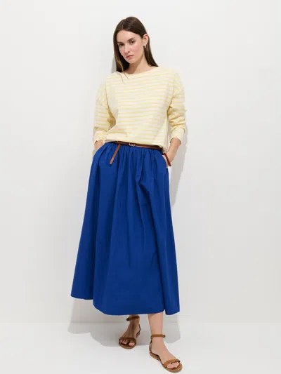 Alex Mill Sarah Skirt In Cotton In Blue