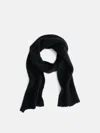 Alex Mill Scarf In Brushed Cashmere In Black