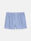 Alex Mill Schostal X  Boxer Shorts In Navy Stripe