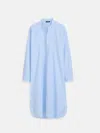 Alex Mill Schostal X  Nightshirt In Sky Blue Stripes