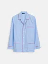Alex Mill Schostal X  Solid Long Sleeve Pajama Set In Sky Blue