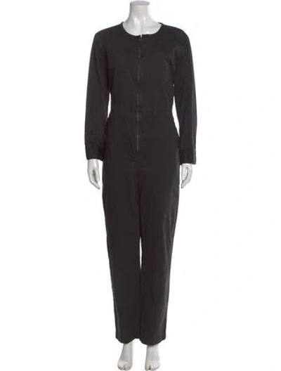 Pre-owned Alex Mill Scoop Neck Jumpsuit In Black