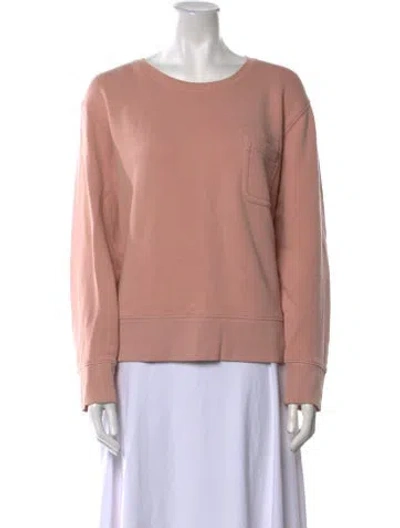Pre-owned Alex Mill Scoop Neck Long Sleeve Sweatshirt In Pink