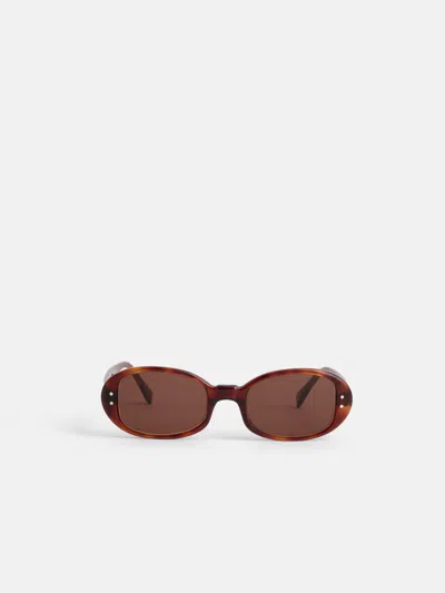 Alex Mill Selima Carolyn Sunglasses In Brown