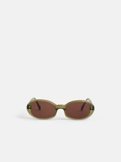 Alex Mill Selima Carolyn Sunglasses In Green